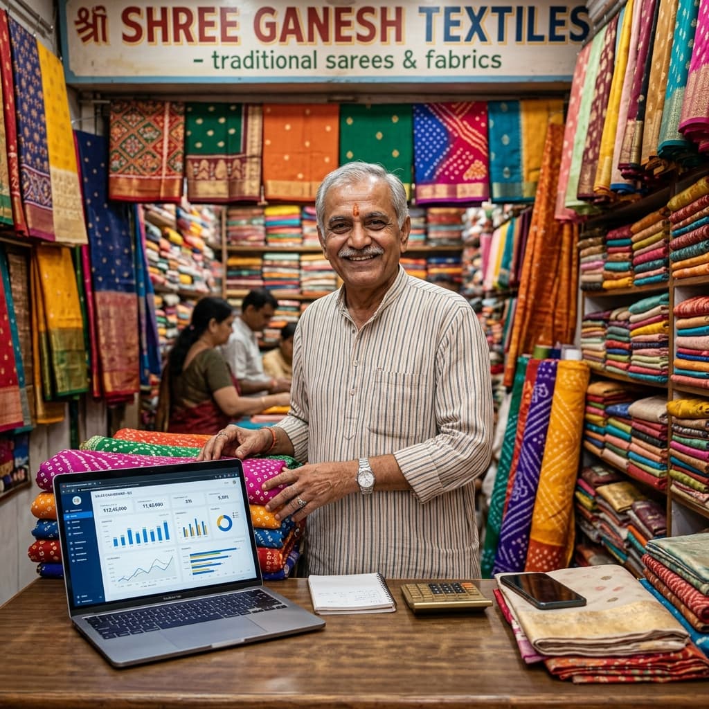 Best Business ERP and Billing, Manufacturing, POS Software Interface used by shopkeepers in Jaipur