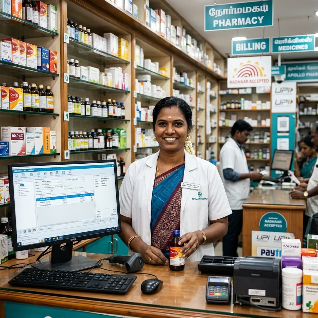 Best Business ERP and Billing, Manufacturing, POS Software Interface used by shopkeepers in Pune
