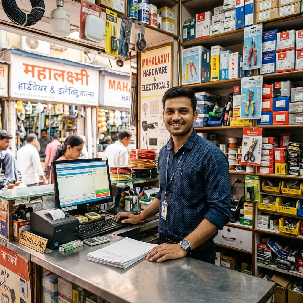 Best Business ERP and Billing, Manufacturing, POS Software Interface used by shopkeepers in Gujarat