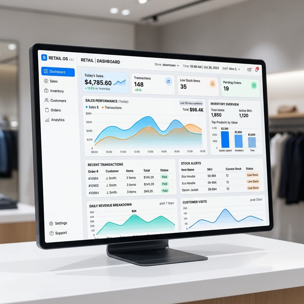 Best Business ERP and Billing, Manufacturing, POS Software Interface used by shopkeepers in Bihar