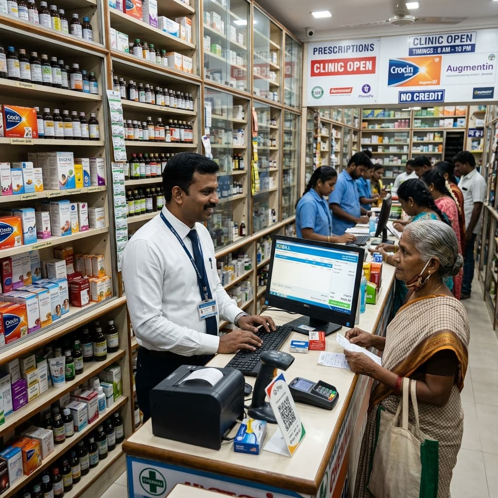 Best Business ERP and Billing, Manufacturing, POS Software Interface used by shopkeepers in Assam