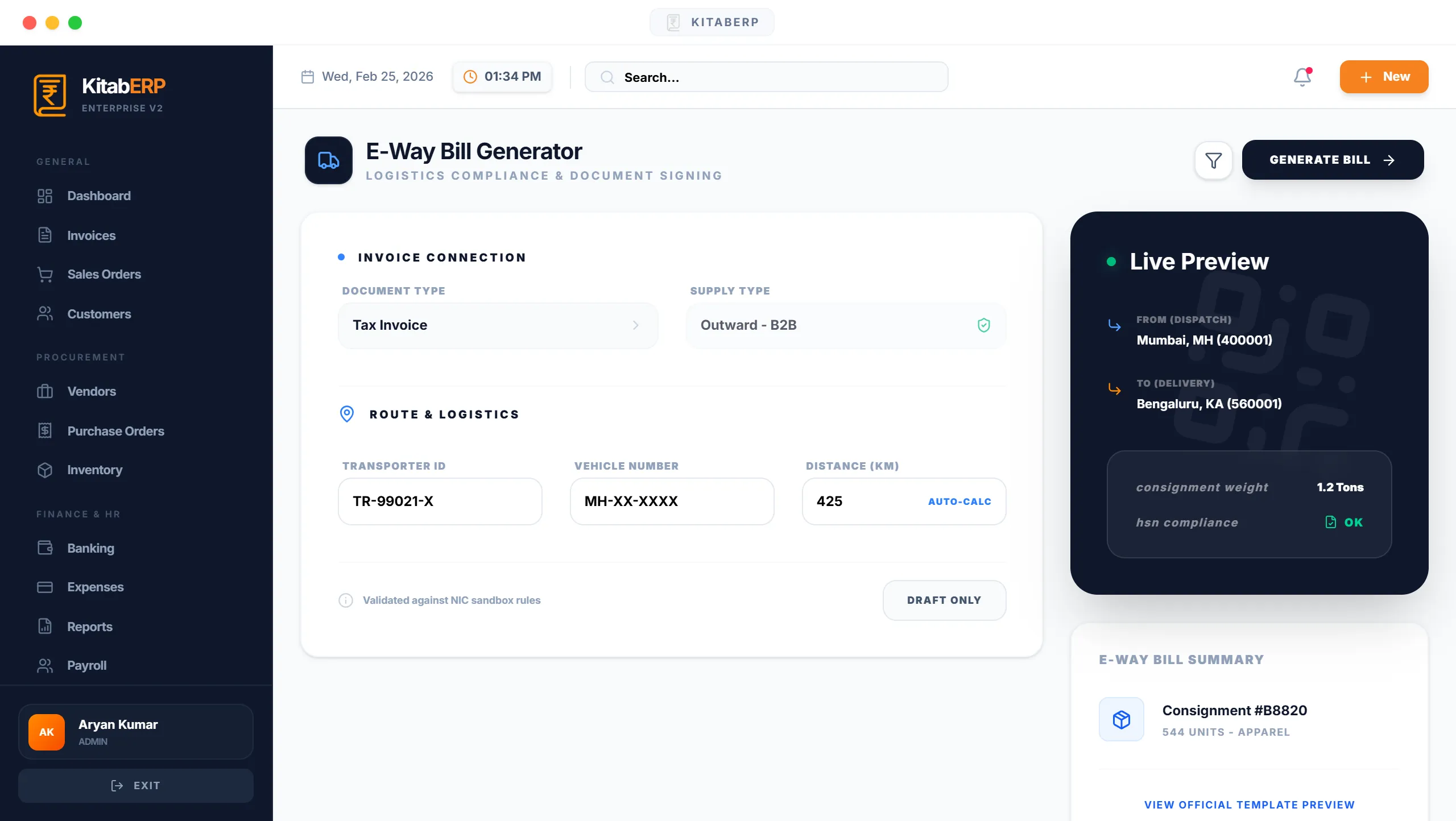 Logistics Operations View